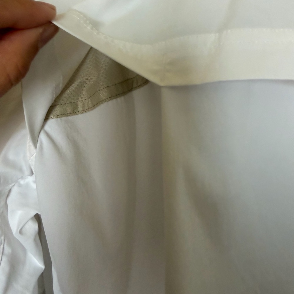 REI White Long-Sleeve unisex Button Front Shirt - Picture 7 of 11